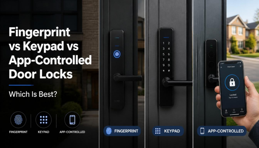 Fingerprint vs Keypad vs App Controlled Door Locks