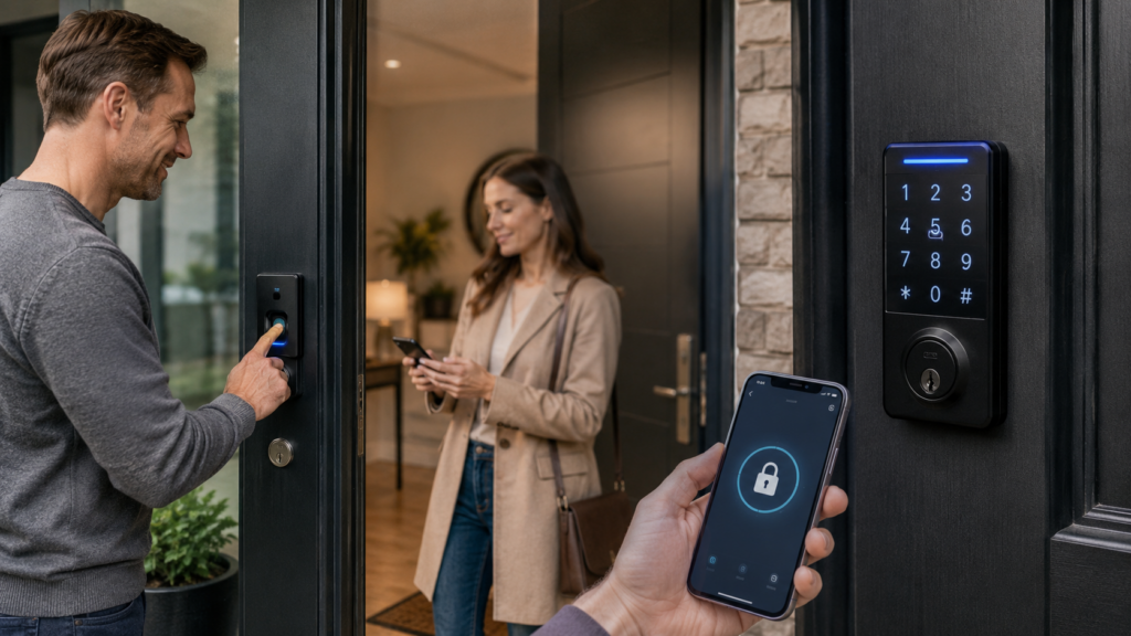 Fingerprint vs Keypad vs App Controlled Door Locks