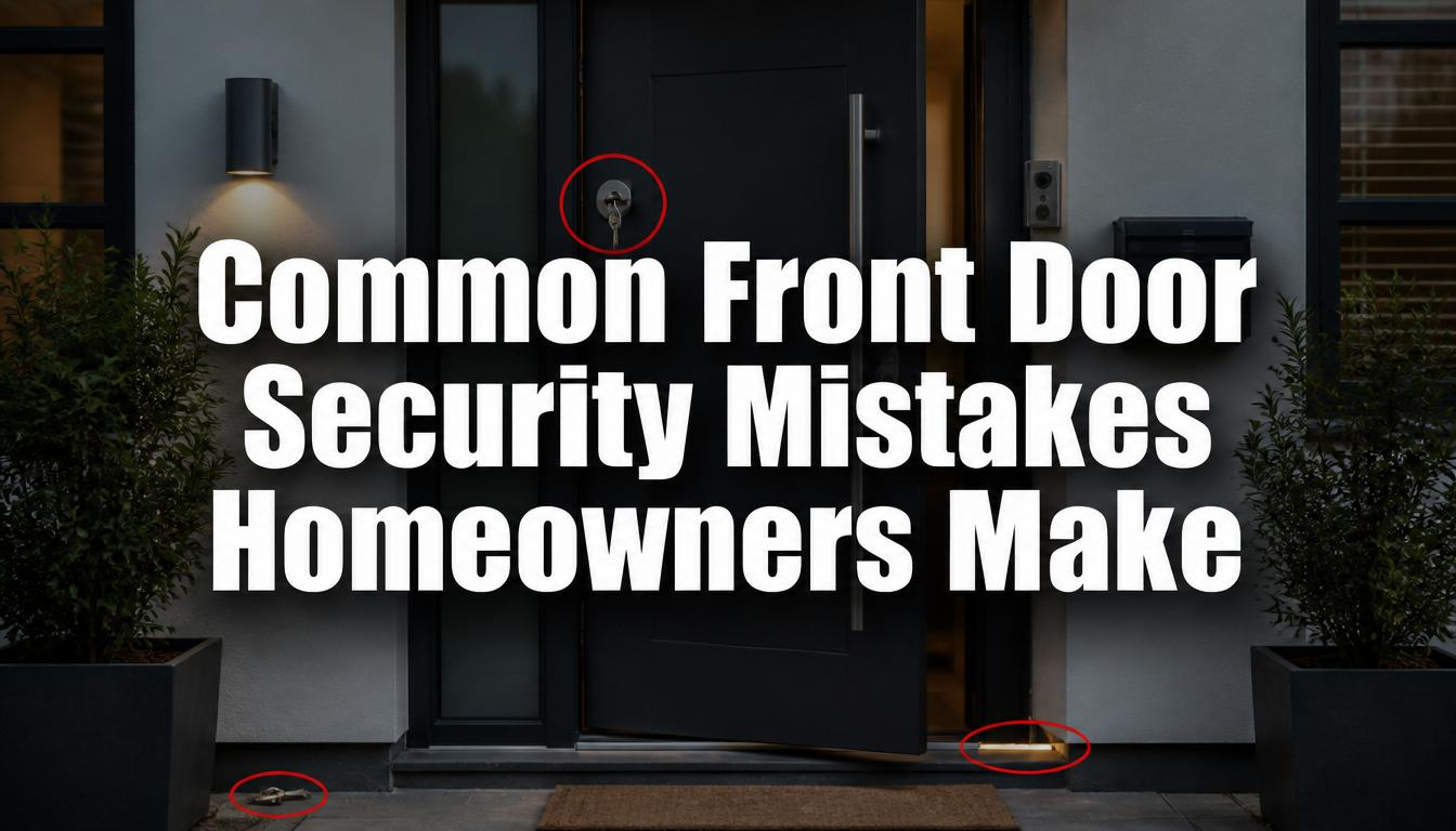 Common Front Door Security Mistakes Homeowners Make